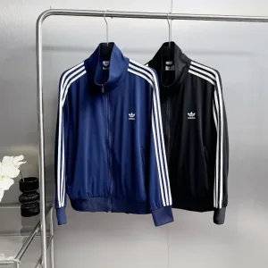 Super Clone Adidas Coat Red Jacquard Autumn Winter Early