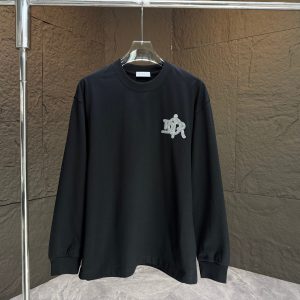 Luxury Dior Cotton Long-Sleeved T-Shirt For Autumn