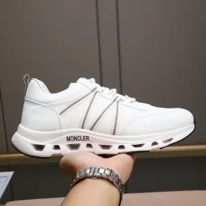 High Quality Designer Moncler Cowhide Sneakers