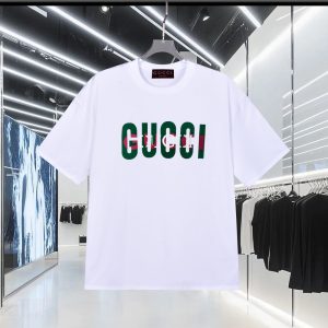 1:1 Aaa Gucci Fleece Short-Sleeved T-Shirt