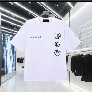 1:1 Gucci Suede Short-Sleeved T-Shirt