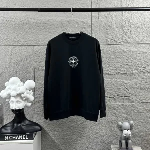 Luxury High Quality Chrome Hearts Long-Sleeved Black Autumn Winter Early