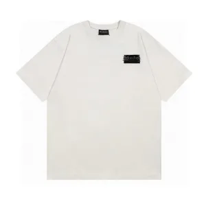 High Quality AAA Balenciaga Short-Sleeved Shirts Red Embroidery
