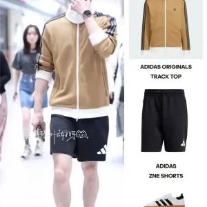 Reps High Quality Adidas Outerwear Red Jacquard Autumn Winter Early