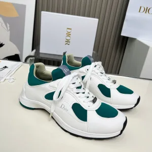 Reps Dior Sneakers Red Mesh Lace Autumn Metal Logo
