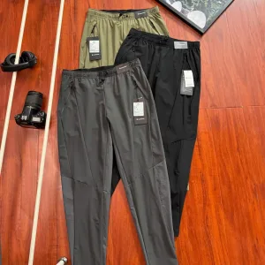 Designer Lululemon Casual Trousers Green Spandex Quick-Drying Lightweight Outdoor Autumn Early Overlock Stitching Patch