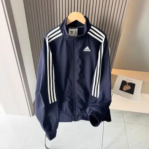 Designer Super Clone Adidas Coat Red Jacquard Autumn Early