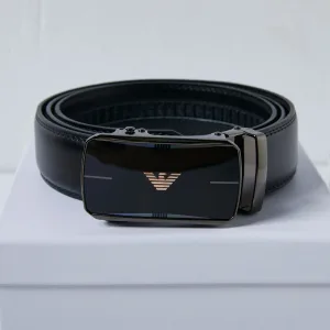 Luxury Designer Armani Belt Red Top-Grain Cowhide