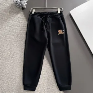 Reps Burberry Pants Black Autumn Embroidery