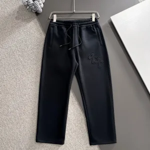 Designer High Quality Chrome Hearts Pants Black Autumn Embroidery