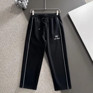 Luxury Archaeopteryx Pants Black Lace Autumn Embroidery