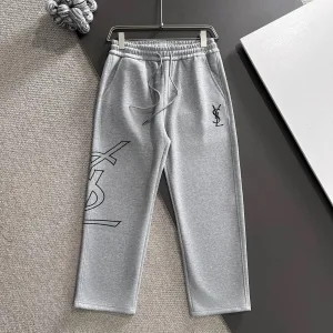 High Quality Designer Saint Laurent Pants Color Autumn Embroidery