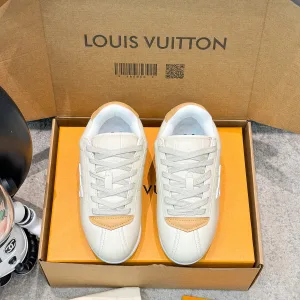 Luxury High Quality Louis Vuitton Sneakers Top-Grain Cowhide Suede Mesh Running Breathable