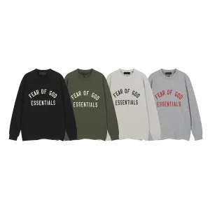 AAA Fear Of God Long-Sleeved Shirts Red Male Cotton Combed Gothic Style
