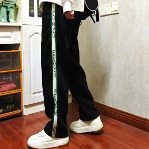 Luxury Super Clone Gucci Trousers Black Jacquard Double-Sided Fabric Winter