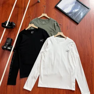 High Quality Designer Archaeopteryx Long-Sleeved Shirts Red Cotton Polyester