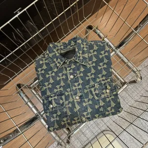 Designer Chrome Hearts Shirts Blue Denim Autumn