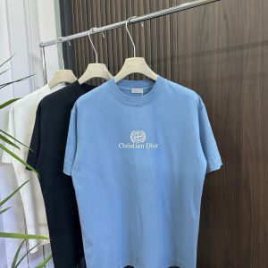 Luxury High Quality Dior Cotton Short Sleeves For Autumn