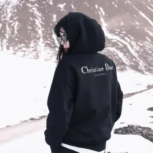 Luxury Reps Dior Hoodie Red Double-Sided Fabric Relaxed Fit