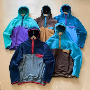 Super Clone Luxury Patagonia Hoodies Red Wool Polyester Nylon Spandex Fleece