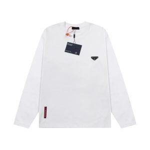 High Quality Luxury Prada Cotton Long Sleeves For Fall