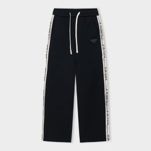 High Quality Luxury Prada Leather Casual Pants For Fall