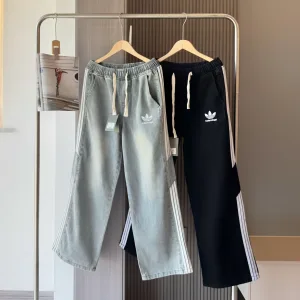 Designer AAA Adidas Jeans Red Denim