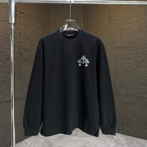 Luxury Designer Chrome Hearts Cotton Long-Sleeved T-Shirt For Autumn