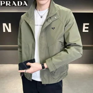 Reps Designer Prada Outerwear Red Woven Fabric