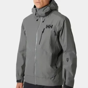 Luxury Helly Hansen Jacket Red Adhesive Water-Repellent Fabric Professional Outdoor