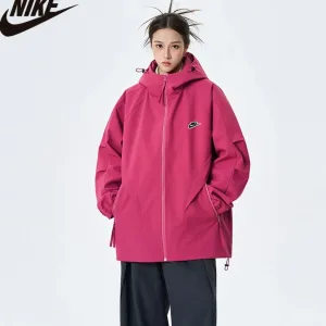 Reps Super Clone Nike Outerwear Red Relaxed Fit