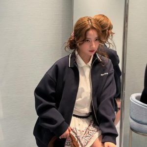 1:1 Miu Miu Lignin Outerwear For Autumn