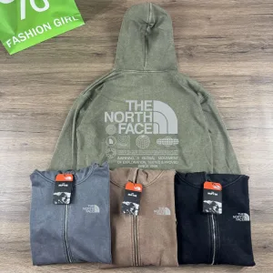 Reps The North Face Hoodies Red Relaxed Fit Straight Shoulders