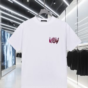 Aaa Luxury Louis Vuitton Stone Short-Sleeved T-Shirt