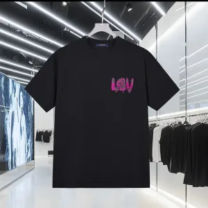 AAA Luxury Louis Vuitton Short-Sleeved T-Shirt Ash