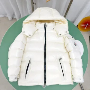 Super Clone Moncler Down Jacket Pink Duck Nylon Fabric Slim Fit