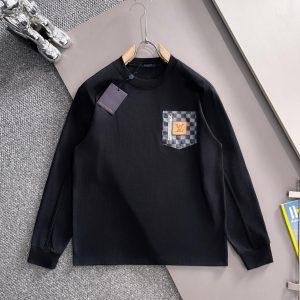 High Quality Luxury Louis Vuitton Cotton Long-Sleeved T-Shirt For Autumn