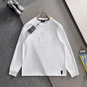 1:1 High Quality Fendi Cotton Long-Sleeved T-Shirt For Autumn