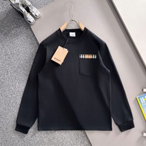 High Quality Designer Burberry Cotton Long-Sleeved T-Shirt For Fall