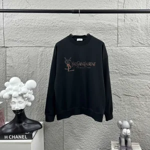 High Quality Saint Laurent Long-Sleeved Black Autumn Winter Early