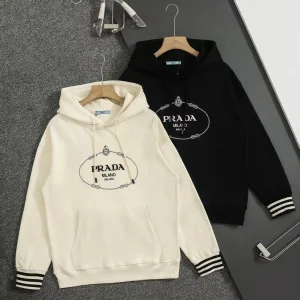 Designer AAA Prada Hoodie Red Cotton Pure