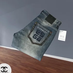 High Quality Luxury Givenchy Jeans Red Cotton Denim Winter