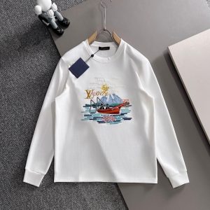 Luxury Louis Vuitton Cotton Long-Sleeved Shirts For Autumn