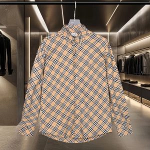 Designer Aaa Burberry Cotton Long-Sleeved Shirt