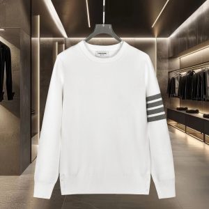 Designer Luxury Thom Browne Wool Long-Sleeved Sweaters