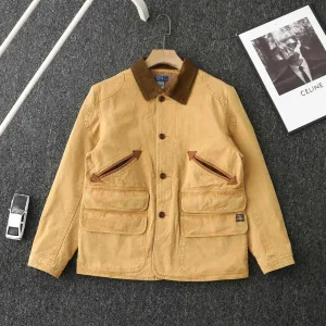 Luxury High Quality Ralph Lauren Outerwear Ash Cotton Spring Patch