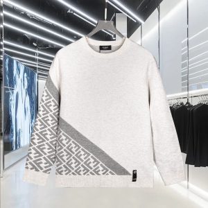 Luxury High Quality Fendi Jacquard Long-Sleeved Shirts For Spring
