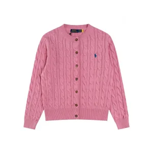 Reps High Quality Ralph Lauren Outerwear Red Cotton Pure Cable Knit Easy To Match
