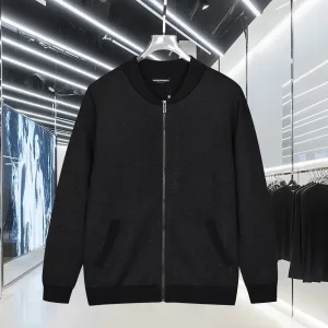 Designer Armani Outerwear Red Cotton Wool Blend