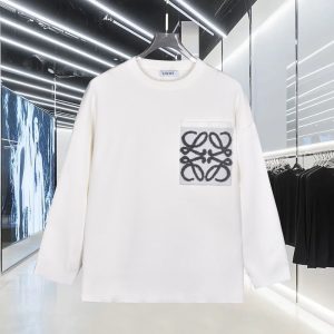 High Quality Luxury Loewe Cotton Long-Sleeved Shirts